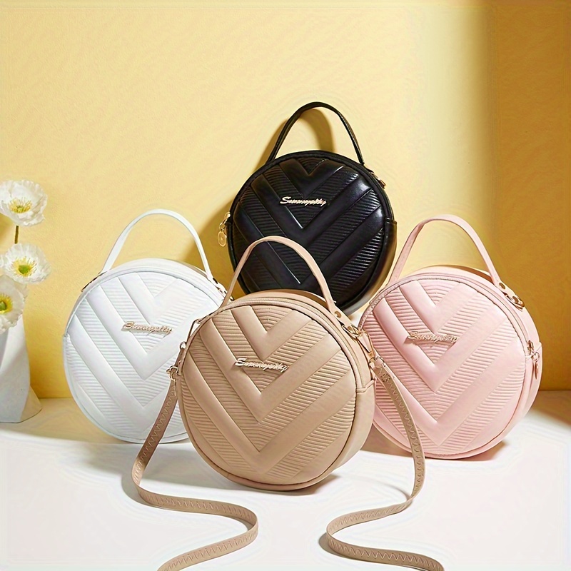 Top Handle Structured - Women's Fashion Woven Mini Handbag Purse,