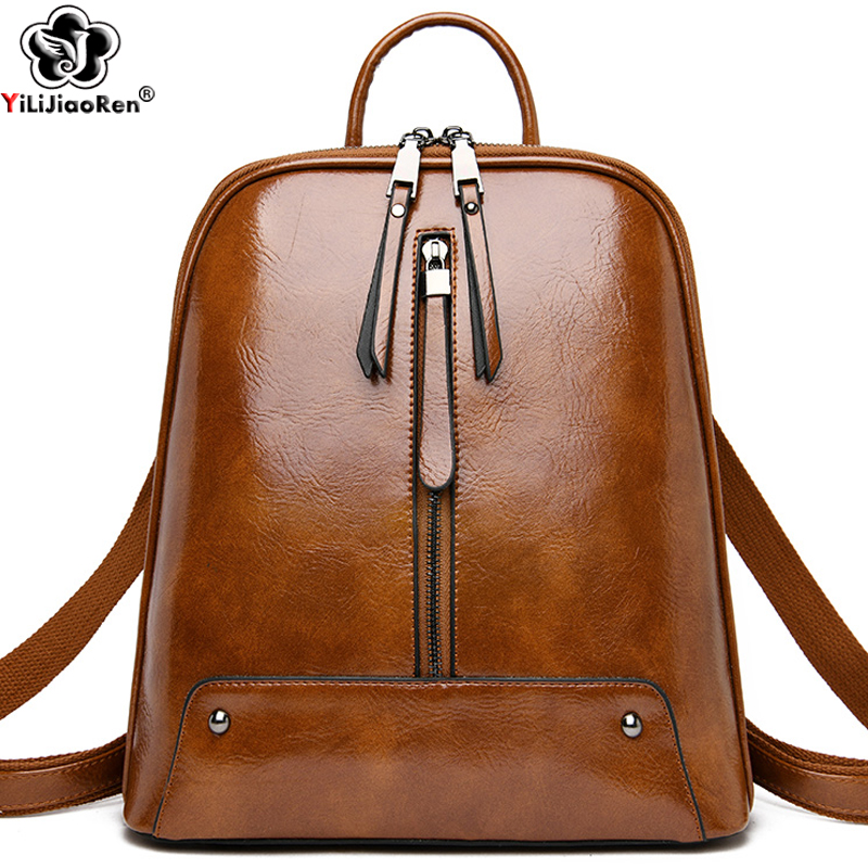 Women Bags H&M - Women Leather Backpack Fashion Backpack Purse