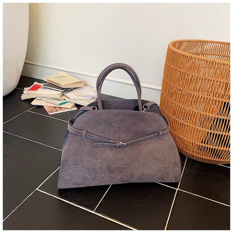 Top Handle Structured - Structured dome-shaped handbag with top handle