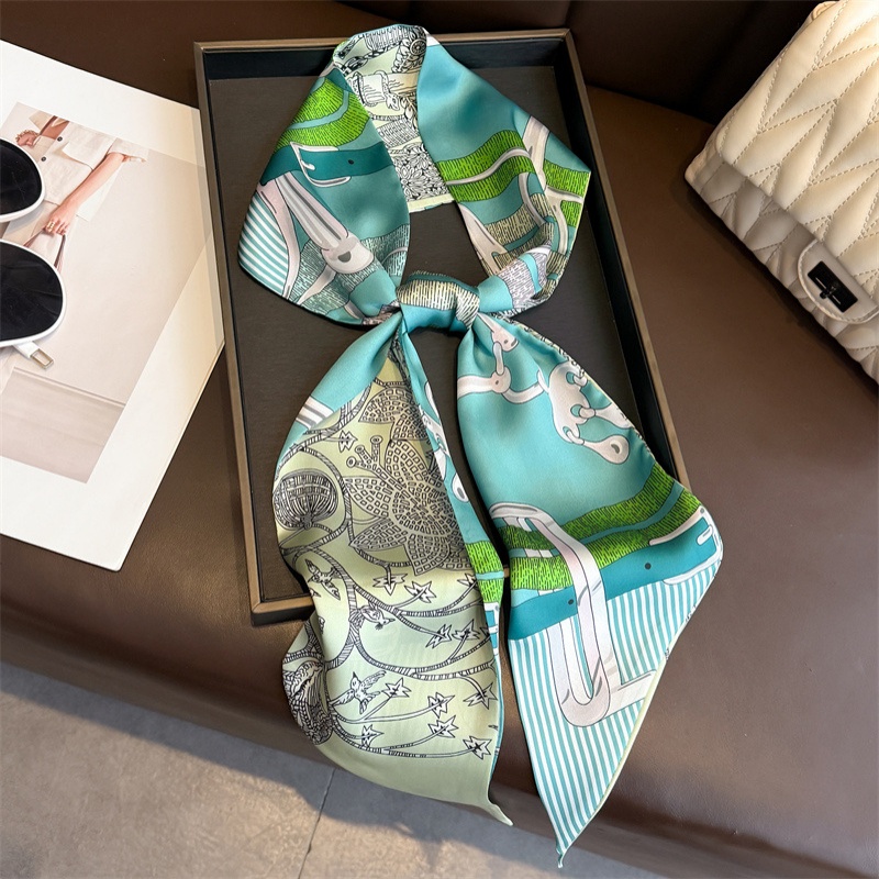 Women Bags H&M - Women's Double-sided Print Silk Scarf Thin