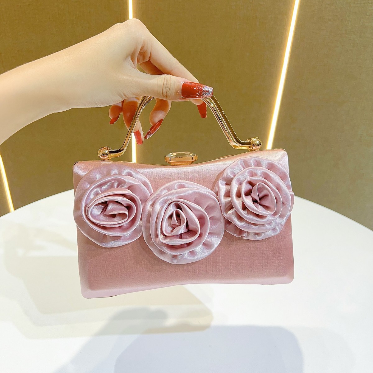 Women Bags For Wedding - New Silk Evening Clutch Women’s Diamond