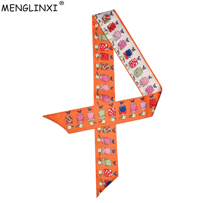 Women Bags Branded - New Design Cartoon Characters Print Scarf