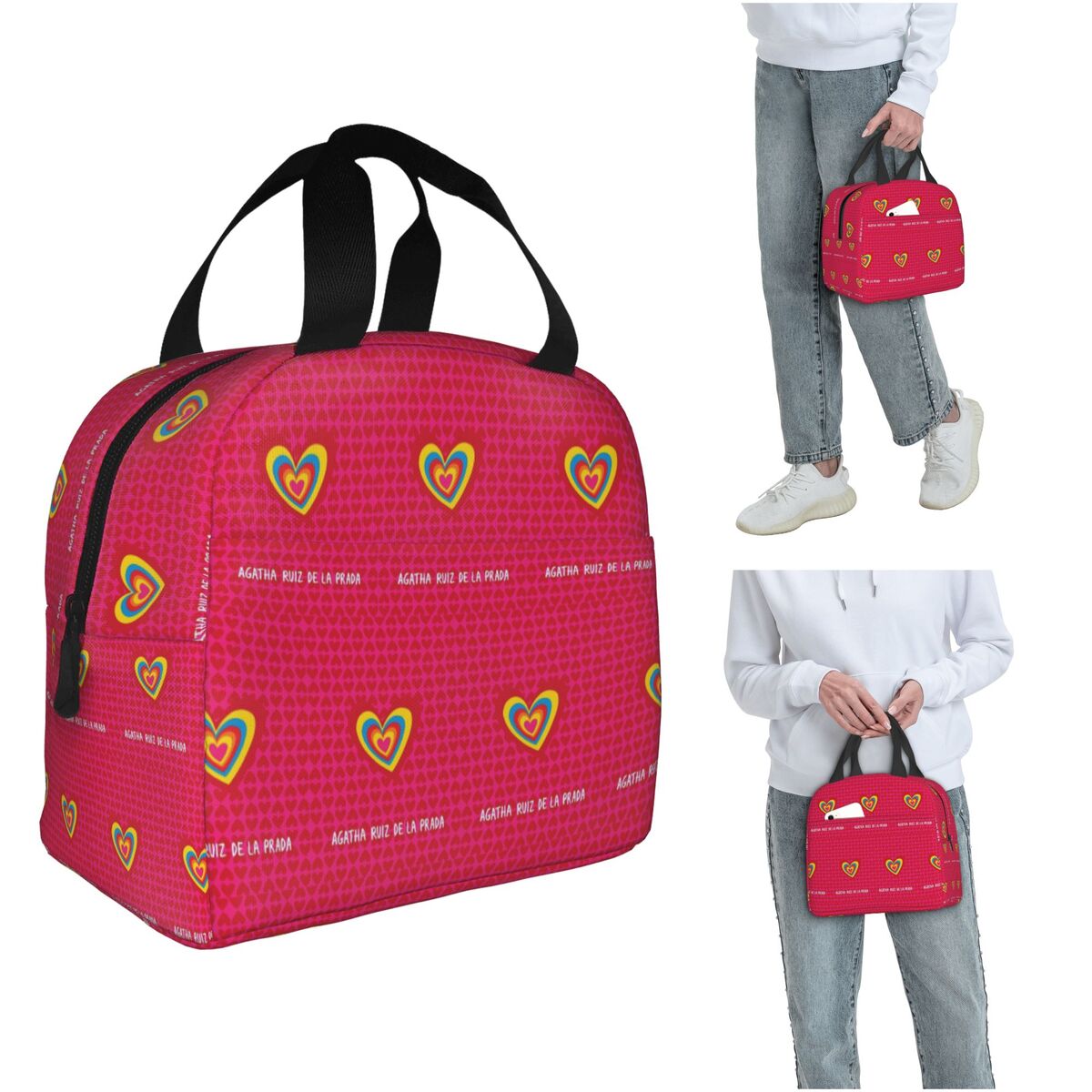 Women Bags Prada - Agatha Ruiz-De La-Prada Pattern Insulated Lunch