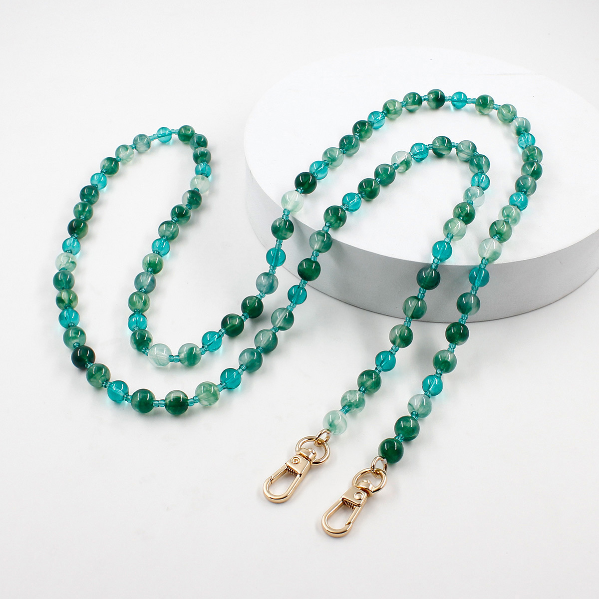 Women Bags H&M - Women Glass Bead Bag Chain Long