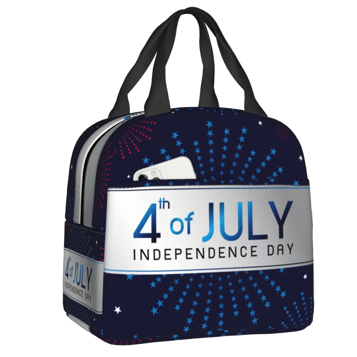 Women Bags Usa - Custom American Flag Happy Fourth Of