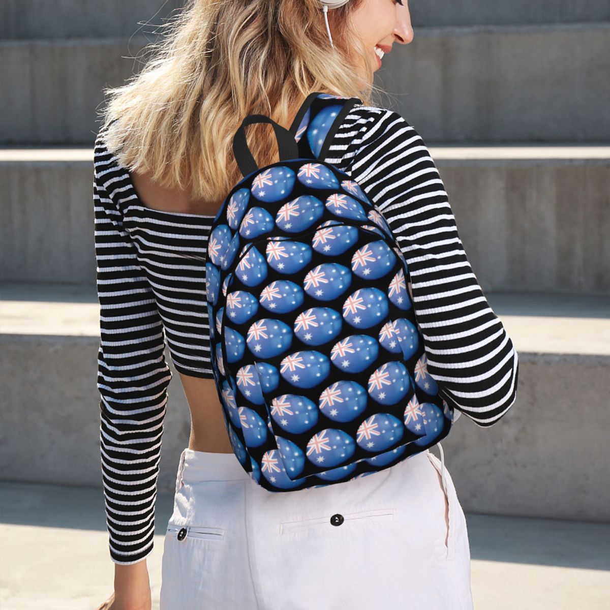 Women Bags Australia - Australia Flag Crystal Ball Backpack Hot