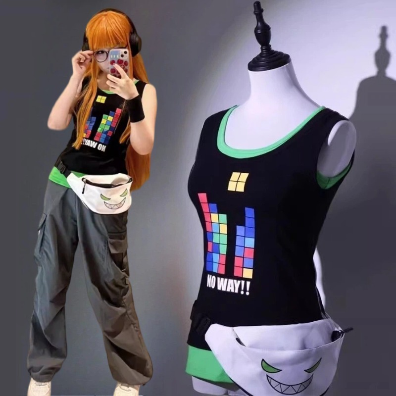 Women Bags For Party - Anime Sakura Futaba Cosplay Costume Sleeveless