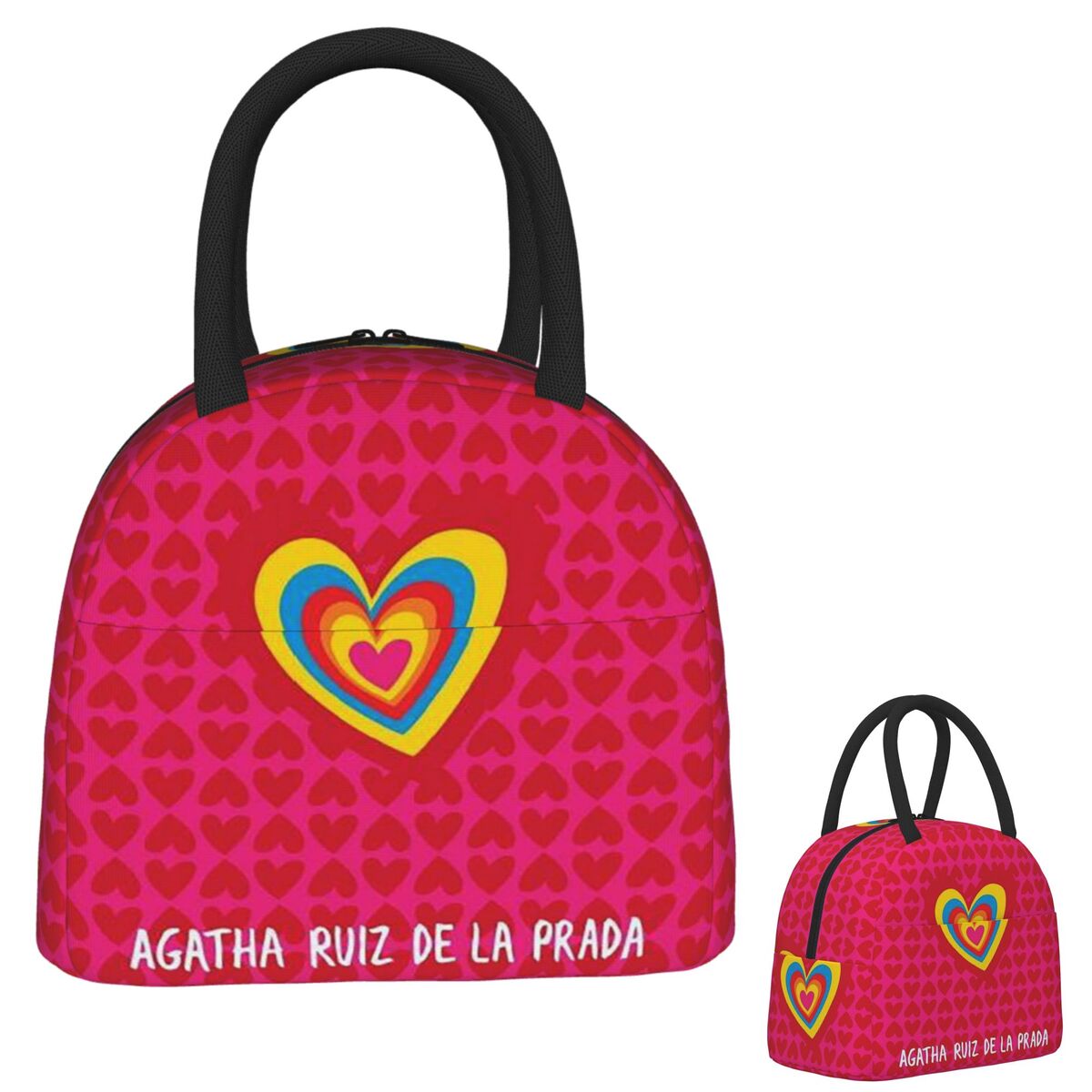 Women Bags Prada - Agatha Ruiz-De La-Prada Pattern Insulated Lunch