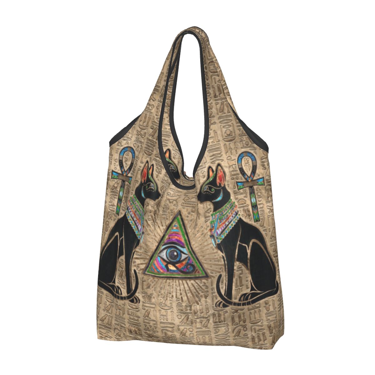 Women Bags Egypt - Custom Reusable Egyptian Cats And Eye