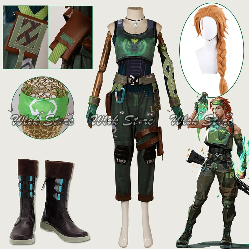 Women Bags For Party - ABC123Game VALORANT Cosplay Skye Costume Wig
