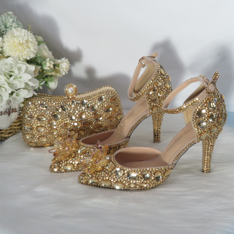 2021New  Golden crystal Bridal - Women Bags For Party recension och pris