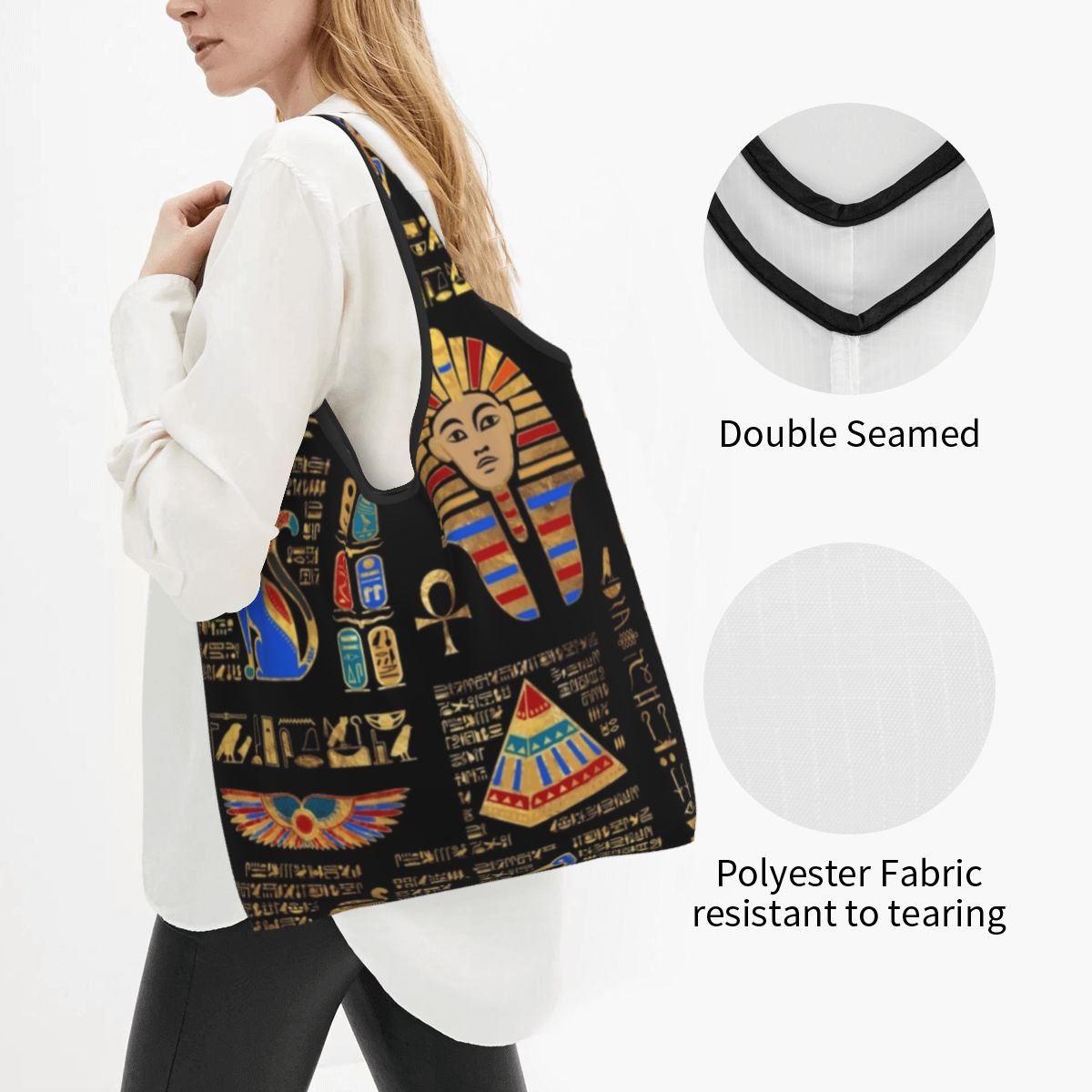 Egyptian Hieroglyphs And Deiti - Women Bags Egypt recension och pris