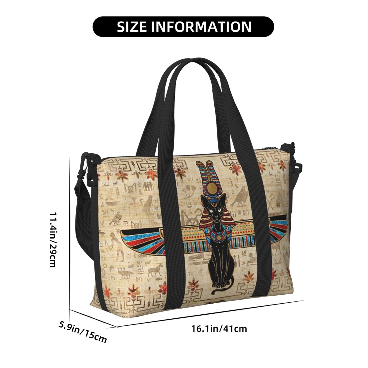 Egyptian Cat Egypt Hieroglyphi - Women Bags Egypt recension och pris