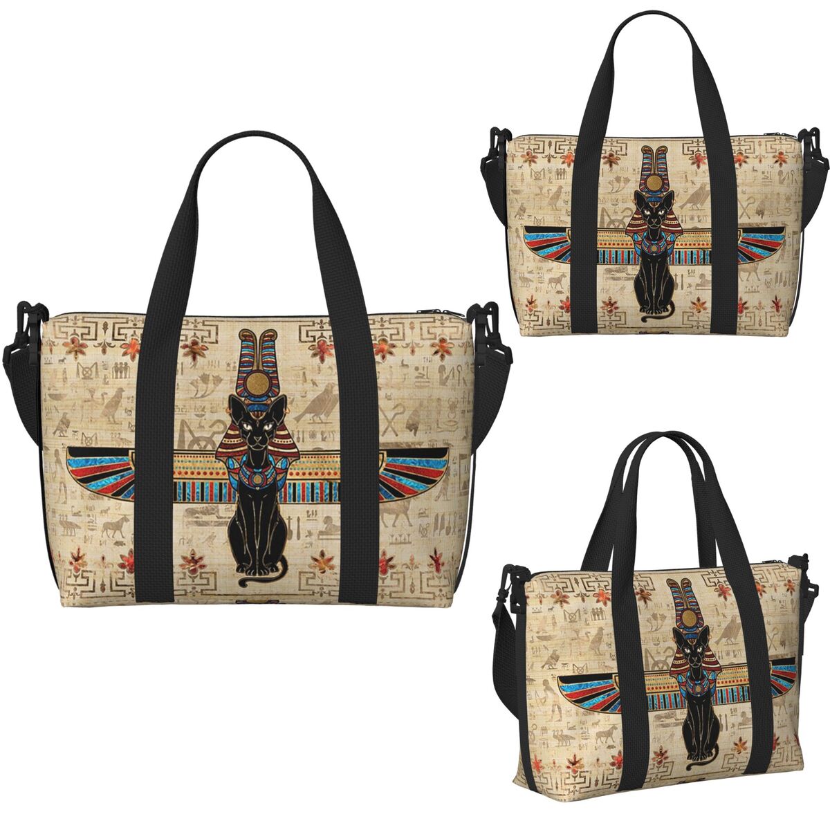 Egyptian Cat Egypt Hieroglyphi - Women Bags Egypt recension och pris