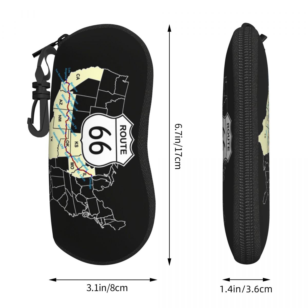 Custom Route 66 Map Shell Eyeg - Women Bags Usa recension och pris
