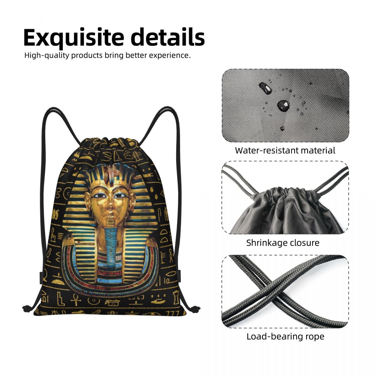 Custom Ancient Gold Pharaoh Eg - Women Bags Egypt recension och pris