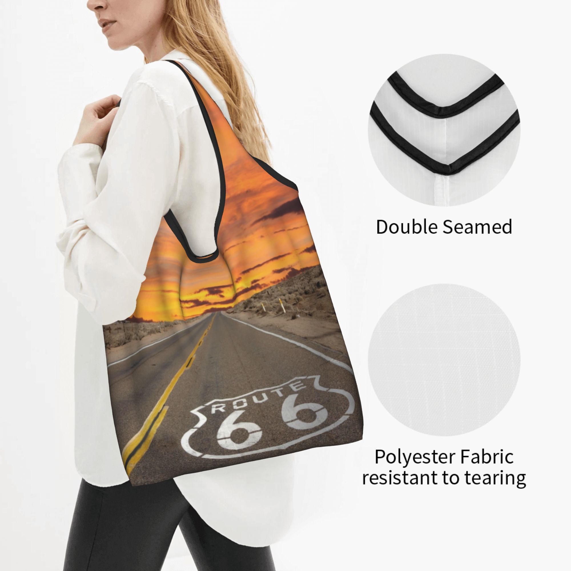 Route 66 Grocery Shopping Tote - Women Bags Usa recension och pris