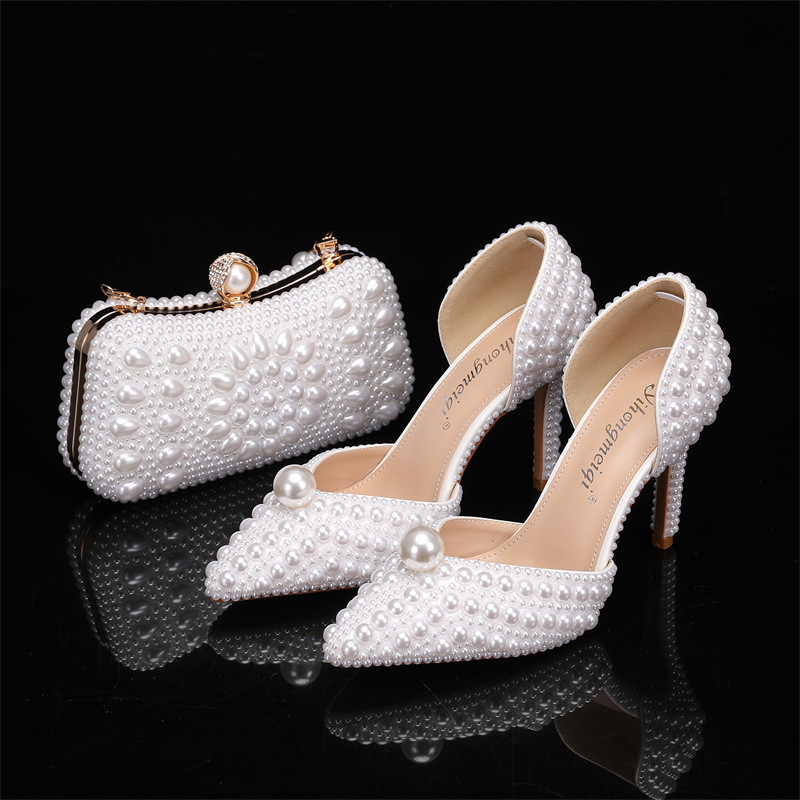 Bag and Shoe Set for Women Pea - Women Bags For Wedding recension och pris