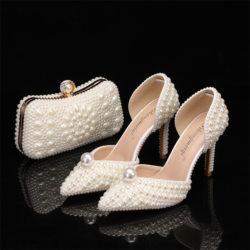 Bag and Shoe Set for Women Pea - Women Bags For Wedding recension och pris