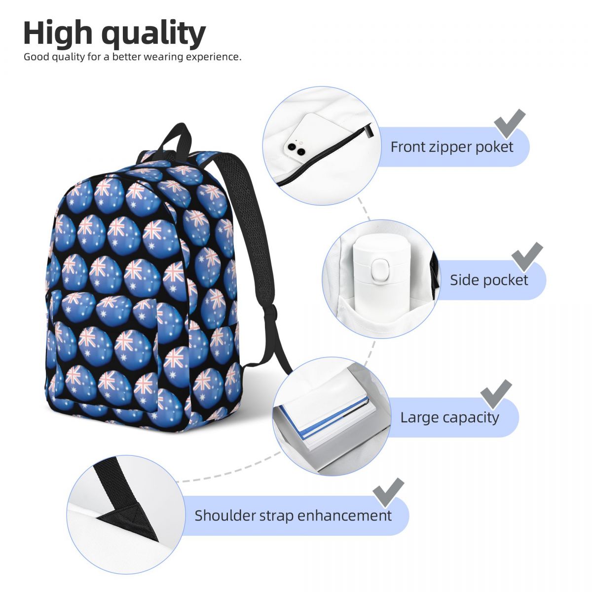Australia Flag Crystal Ball Ba - Women Bags Australia recension och pris