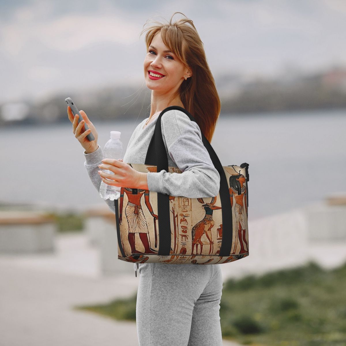 Custom Ancient Egypt Mural Egy - Women Bags Egypt recension och pris