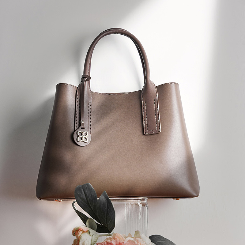 Women Black Genuine Leather St - Top Handle Structured recension och pris