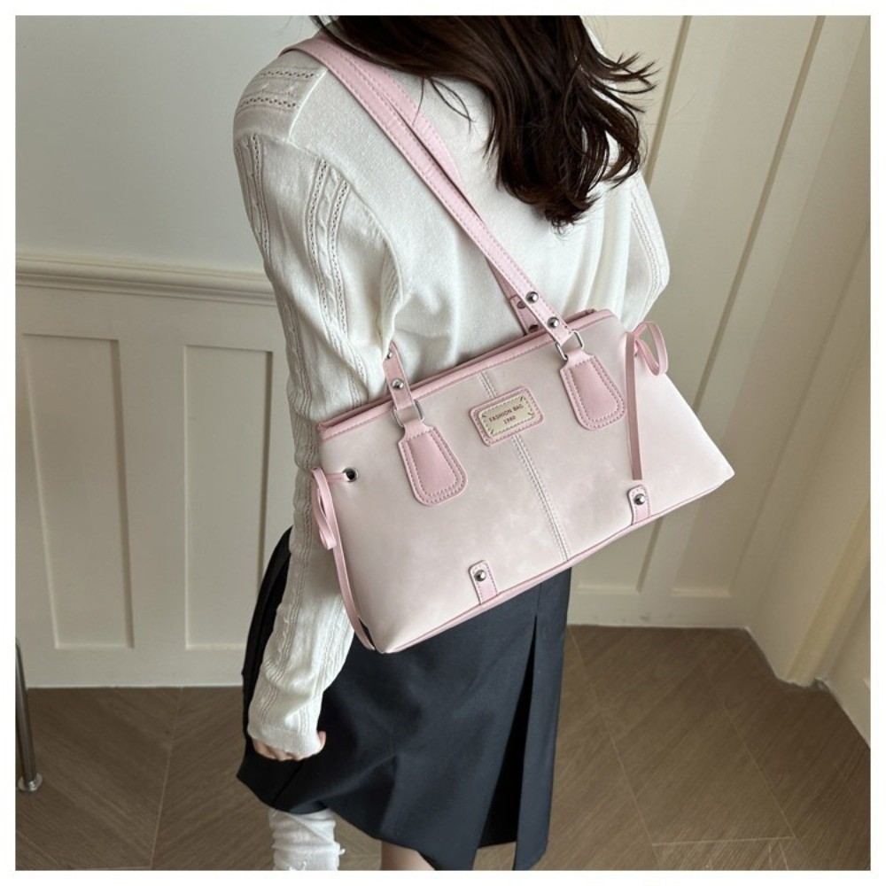 Minimalist Faux Leather Tote B - Top Handle Structured recension och pris