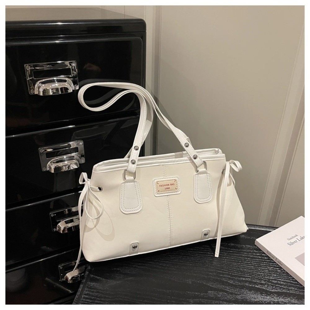 Minimalist Faux Leather Tote B - Top Handle Structured recension och pris