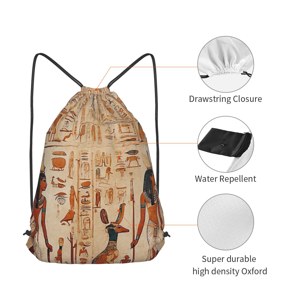 Ancient Egypt Mural Egyptian M - Women Bags Egypt recension och pris