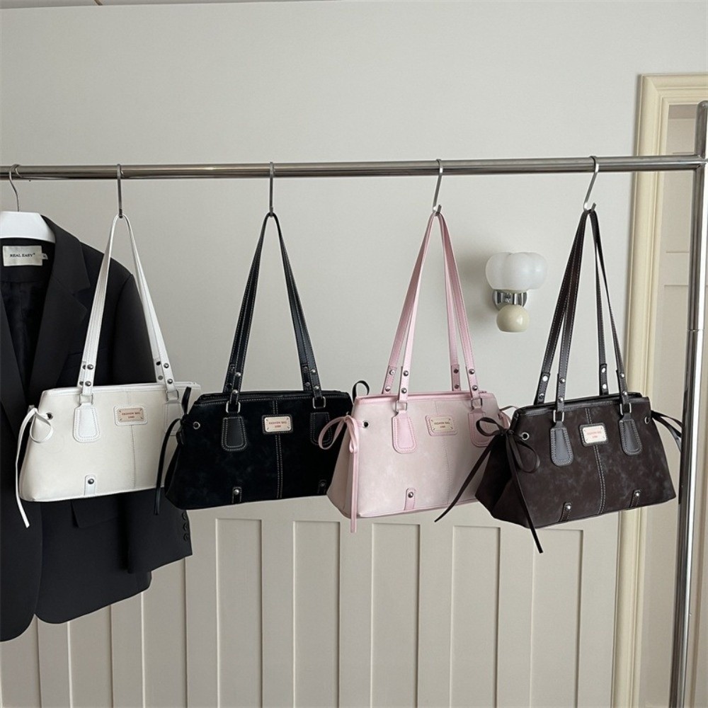 Korean Style Faux Leather Tote - Top Handle Structured recension och pris