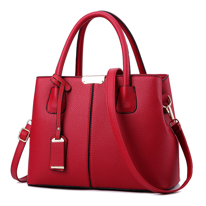 PU Leather Top-Handle Bag Stru - Top Handle Structured recension och pris